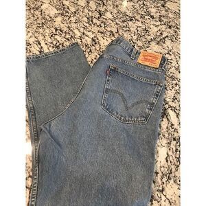 Vintage LEVI'S 550 Relaxed Fit 42x30 Blue Jeans‎